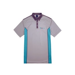 Design color collar color shirt side short sleeve polo shirt customized men's three-button polo shirt color polo shirt design factory Cationic yin and yang yarn laser cutting LOGO  P1457 Design color collar color shirt side short sleeve polo shirt customized men's three-button polo shirt color polo shirt design factory Cationic yin and yang yarn laser cutting LOGO  P1457